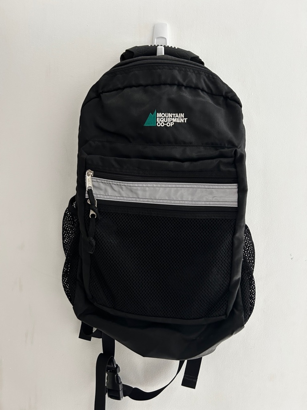 Vintage MEC Backpack 90s Y2K Black Medium Size Hiking Academic Grunge